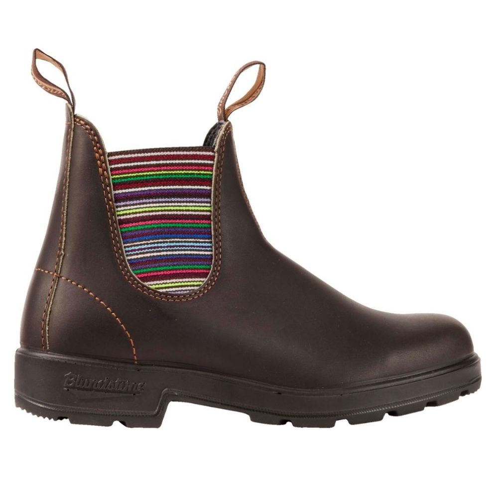 Blundstone Chelsea Boots Stout Brown Stripes size 11